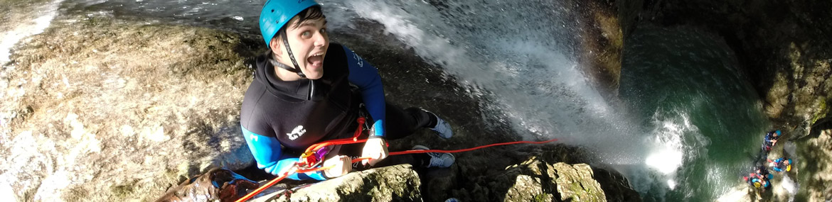 Rappel / toboggan au canyon du Versoud